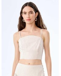 OMNES - Tops Trisha Linen Cami Top With Pinstripe - Lyst
