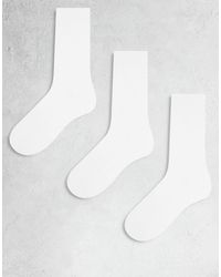 ARKET - 3-pack Cotton Ribbed Socks - Lyst