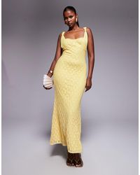 ASOS Lace Overlay Body Maxi Dress in Black | Lyst