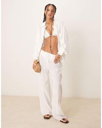 Abercrombie & Fitch - Pull On Cotton Beach Pant - Lyst