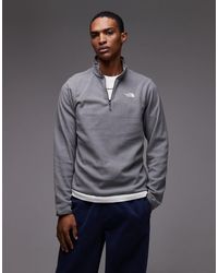 The North Face - Glacier 1/4 Zip Logo Fleece - Lyst