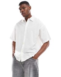 Jack & Jones - Oversized Overhemd Van Linnenmix - Lyst