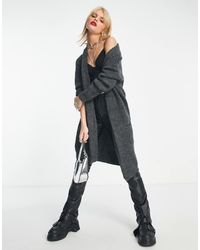 ONLY - Longline Cardigan - Lyst