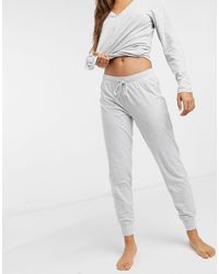 Lindex Disa Organic Cotton Blend Stripe Sweatpants - Gray