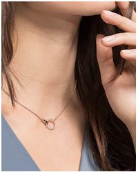 Swarovski - Symbolic Rose Gold-tone Plated Necklace - Lyst