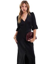 Maids To Measure - Bridesmaid V Neck Button Front Maxi Dress - Lyst