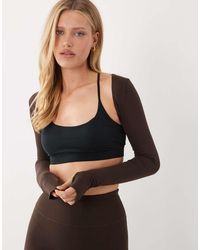 4505 - Layering Long Sleeve Shrug - Lyst