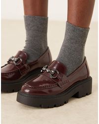 ASOS - Milan Chunky Chain Detail Loafers - Lyst
