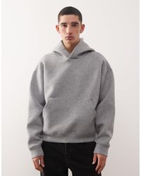 Weekday - Simon - sweat à capuche en tissu effet néoprène - chiné - Lyst