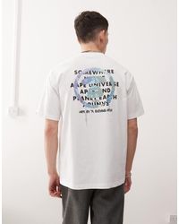 Aape By A Bathing Ape - Aape by a bathing ape – t-shirt mit buntem logoprint auf dem rücken - Lyst