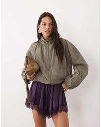 ASOS - Satin Drawstring Waist Floaty Shorts - Lyst