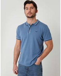 Threadbare - Contrast Tipping Cotton Jersey Polo Shirt - Lyst