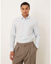 ASOS - Formal Linen Blend Regular Shirt - Lyst