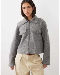 JJ Rebel - Short Collared Jacket - Lyst