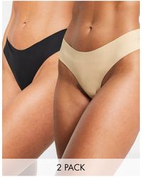 Bye Bra - Invisible No Vpl Smoothing 2 Pack Thong - Lyst