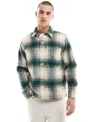 Hollister - Check Cozy Brushed Flannel Shacket - Lyst