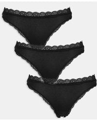 Lindex - – emelie – 3er-pack string-tangas - Lyst