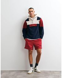Parlez - Boulder Colourblock Half Button Up Fleece - Lyst