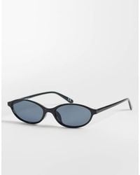 ASOS - Slim Oval Sunglasses - Lyst