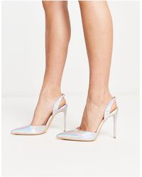 Truffle Collection - Pointed Slingback Stiletto Heeled Shoes - Lyst