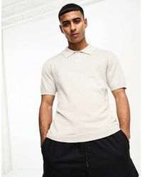Only & Sons - Polo De Punto En Beis De -Beis Neutro - Lyst