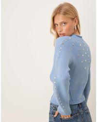Never Fully Dressed - Studded Knit Cardigan - Lyst
