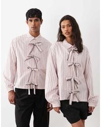 Sister Jane - Henrik Cotton Bow Detail Shirt - Lyst