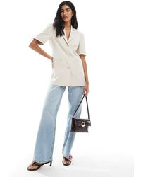 ASOS - Boxy Oversized Short Sleeve Blazer - Lyst