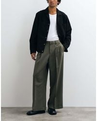 ASOS - Tailored Double Pleated Loose Leg Trousers - Lyst