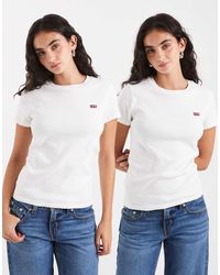 Levi's - Essential 2-pack Logo T-shirts - Lyst