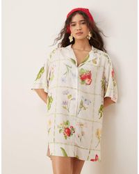 ASOS - Bowling Shirt Dress - Lyst