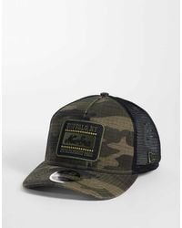 KTZ - 9Forty Logo Patch Camo Print Trucker Cap - Lyst