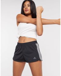 adidas Originals - Adidas Training Pacer 3 Stripe Knitted Shorts - Lyst