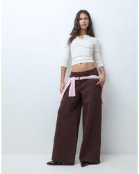 ASOS - Premium 500gsm Seamed Wide Leg jogger - Lyst