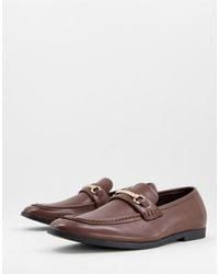 Truffle Collection Snaffle Trim Loafers - Brown