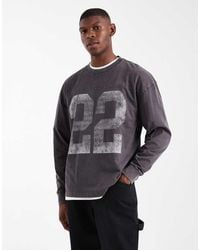 Hollister - Boxy Long Sleeve Collegiate T-Shirt - Lyst