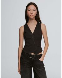 Bershka - Striped Gilet - Lyst