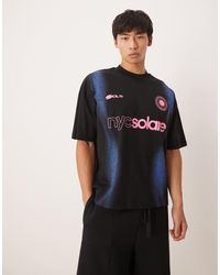 ASOS - Boxy Oversized T-shirt With High Build Sport Print - Lyst