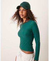 Abercrombie & Fitch - – langärmliges, mattes oberteil - Lyst