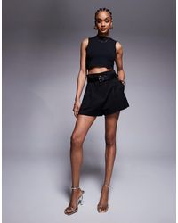 ASOS - Asos Design Tall Tailored High Waisted Belted Shorts - Lyst