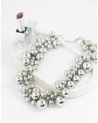 ASOS - Statement Necklace With Ball Design - Lyst