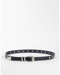 ASOS - Cross-studded Faux-leather Western Belt - Lyst