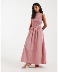 Gap - Ruffle Body Midi Dress - Lyst