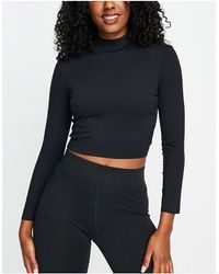 Nike - Nike Yoga Luxe Dri-fit Cropped Long Sleeve Top - Lyst