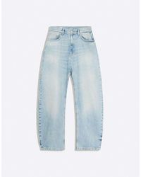 Bershka - Twisted Barrel Jeans - Lyst