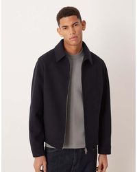 Mango - Zip Through Harrington Jacket - Lyst
