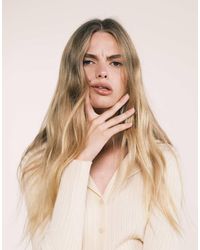 Mango - Knitted Long Sleeve Polo Top - Lyst