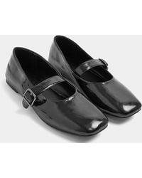 Yours Clothing - Wide Fit Patent Mary Jane Flats - Lyst