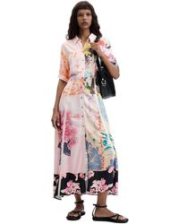 Desigual - Printed Maxi Dress - Lyst
