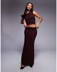 ASOS - Mix & Match Twisted Waist Fishtail Maxi Skirt - Lyst